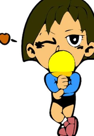 卡通乒乓球运动人物图片