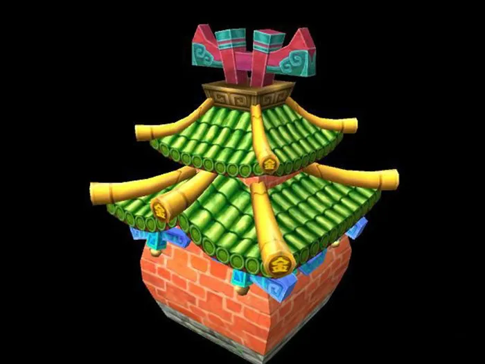 2.5DQ版古建筑