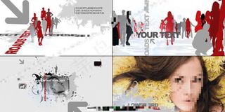 矢量人物剪影主题展示模板AE模板