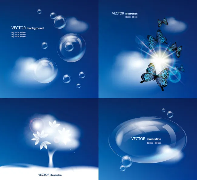 矢量透明泡泡eps,ai矢量模版下载