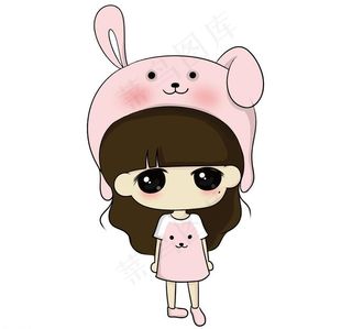 兔子小希矢量图图片