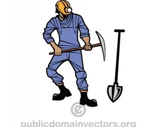 矿工的矢量图形