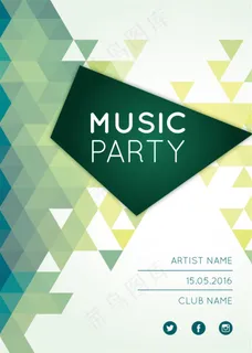 国外胡里节节日派对促销海报