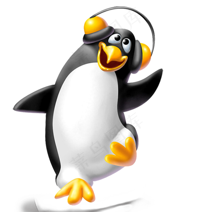 3D企鹅png素材透明元素