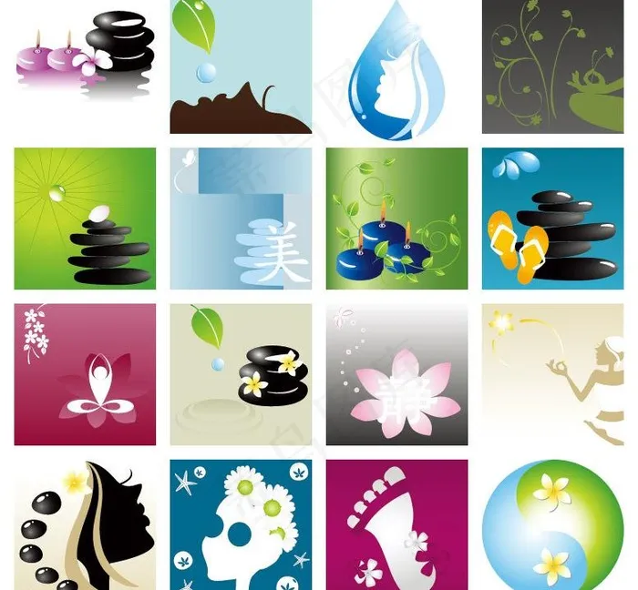 美容spa图片eps,ai矢量模版下载