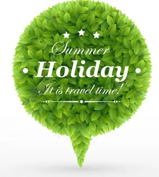 树叶对话框矢量素材图片