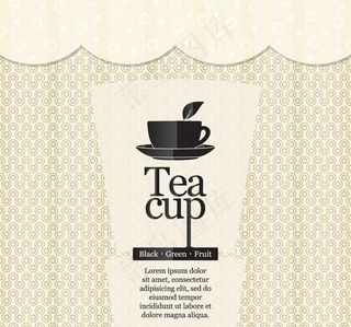 欧式花纹 茶餐厅菜单封面设计图片