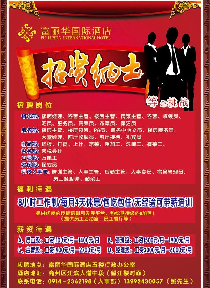 招聘图片cdr矢量模版下载