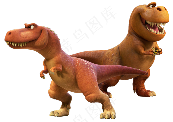 可爱卡通恐龙免抠png透明图层素材