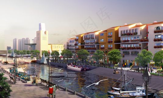 河边的建筑 河边的建筑