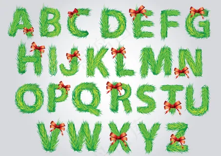 向量集创意设计元素材料01字母