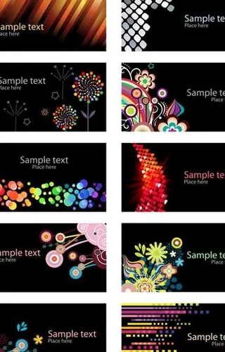 精美卡片背景矢量素材