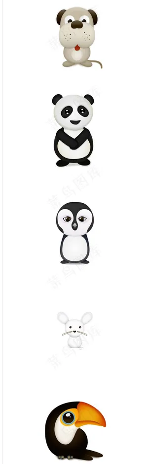 各种各样的可爱动物