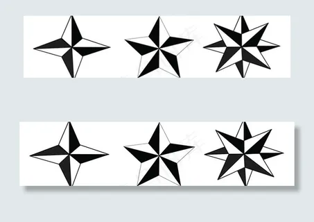三种星形图片