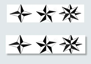 三种星形图片