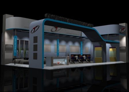 豪华产品展示大厅设计模型