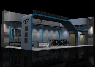 豪华产品展示大厅设计模型