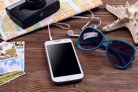 风景照片与旅行用品