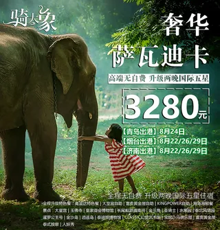 泰国旅游高端大象