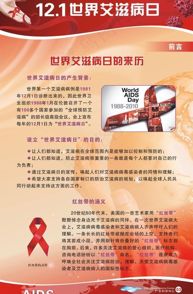 艾滋病宣传海报图片cdr矢量模版下载