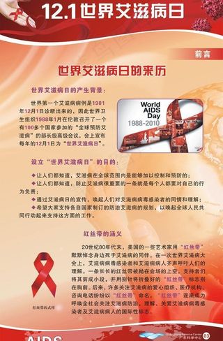 艾滋病宣传海报图片