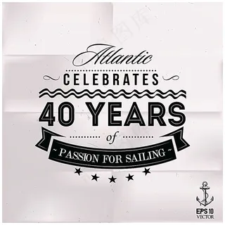 飘带与黑色字母