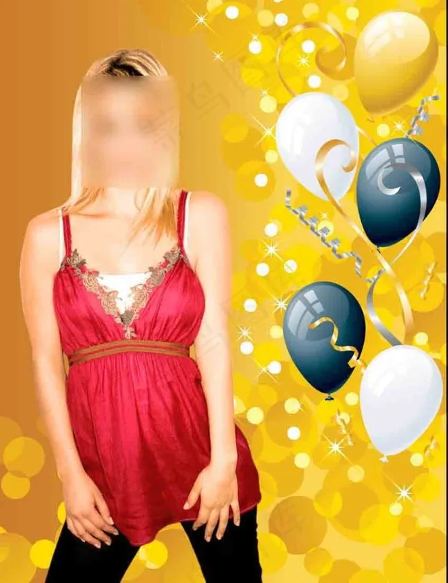 性感金发美女