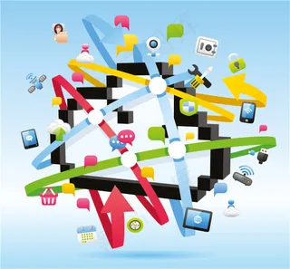 商务互联网信息图表