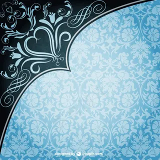 复古风格的花卉背景