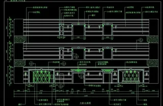 宾馆大堂G立面图