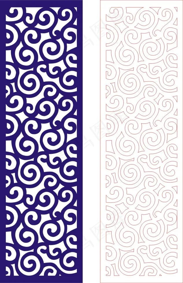 矢量镂空花纹边框底纹欧式cdr矢量模版下载
