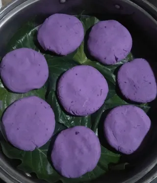 美味紫薯蒸饼