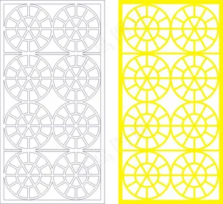 矢量镂空花纹边框底纹中式