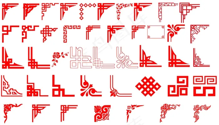 古典边角psd模版下载