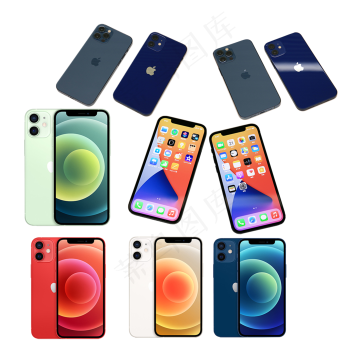 iphone 12|苹果12透明免扣素材psd模版下载
