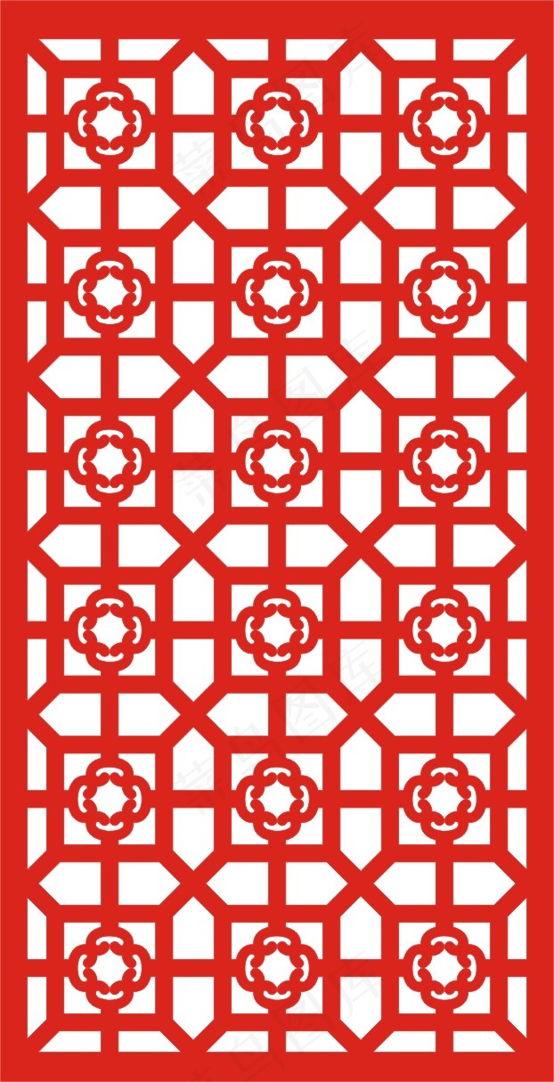 矢量镂空花纹边框底纹