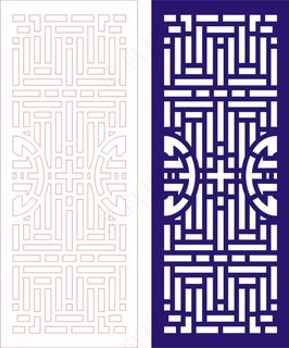 矢量镂空花纹边框底纹中式