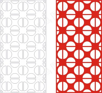 矢量镂空花纹边框底纹中式