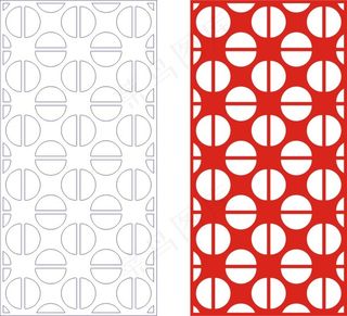 矢量镂空花纹边框底纹中式