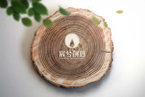 木质底logo样机 木质底logo样机