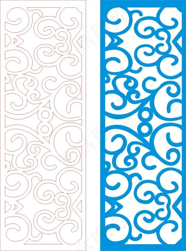 矢量镂空花纹边框底纹欧式cdr矢量模版下载