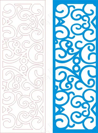 矢量镂空花纹边框底纹欧式