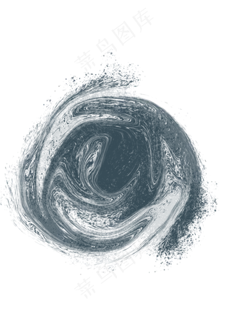 古风旋转古韵蓝图案