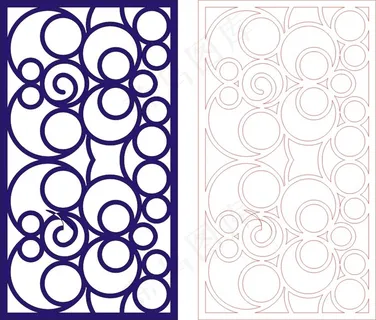 矢量镂空花纹边框底纹中式