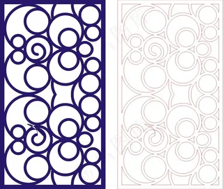 矢量镂空花纹边框底纹中式