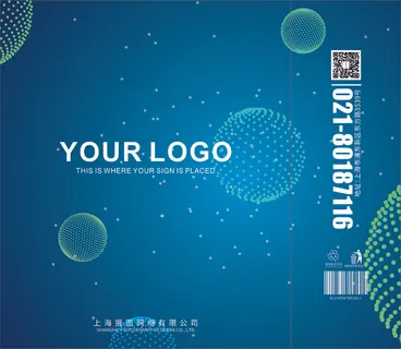 渐变科技蓝色手提袋包装设计