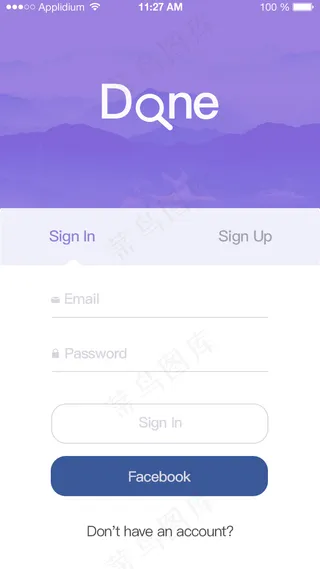 APP   登录注册页