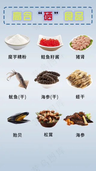 清新淡雅高含硒食物H5内容小视频用图