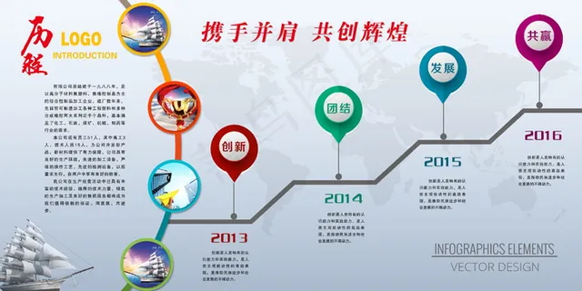 公司文化墙公司展板背景