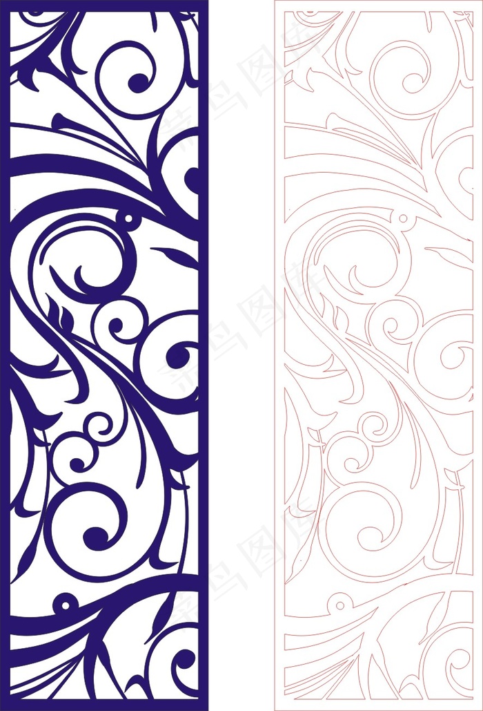 矢量镂空花纹边框底纹欧式